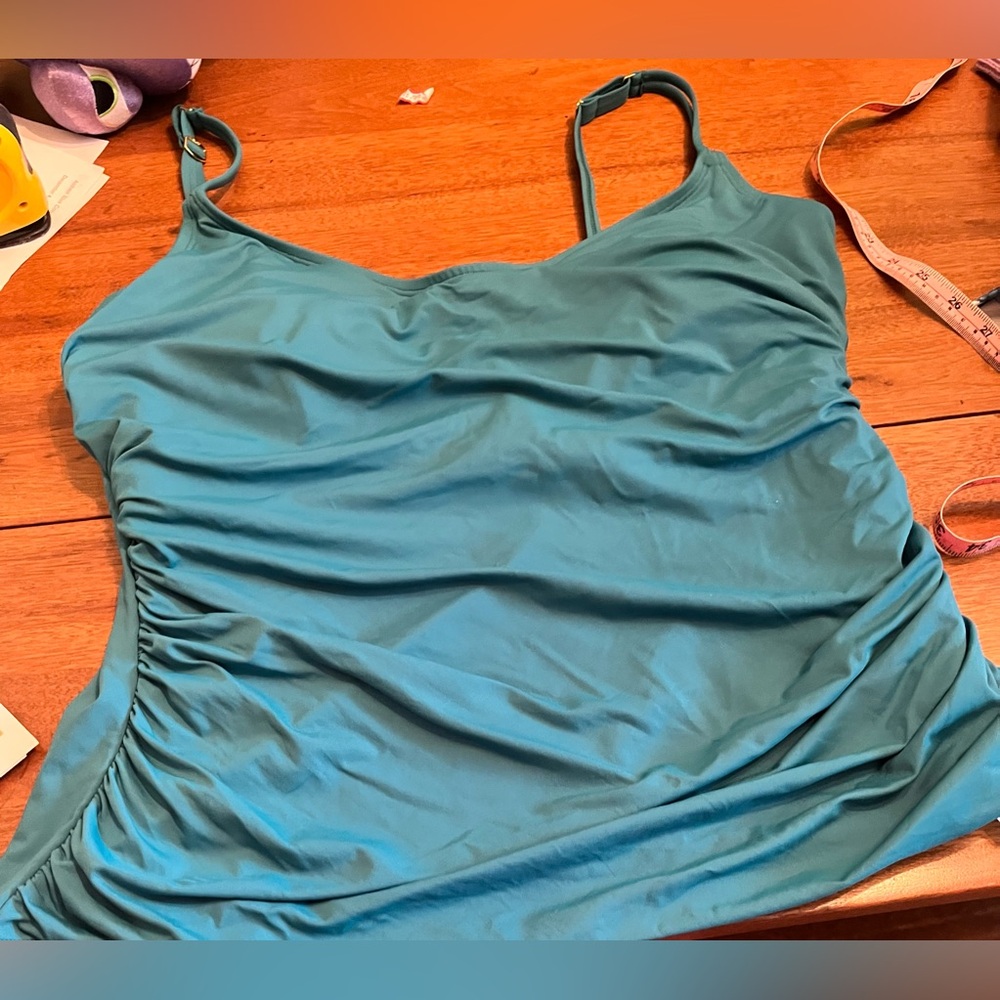 Bleu Rod Beattie Teal Swim Top